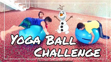 Yoga Ball Challenge Siblings Youtube