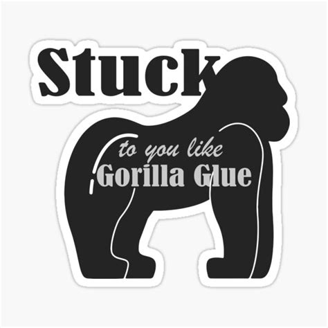 Gorilla Glue Black Dark White Stuck To You Like Gorilla Glue Hair