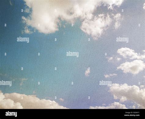 Retro Image Of Cloudy Sky Stock Photo Alamy