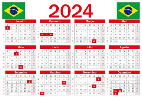 Calendario 2024 Com Feriados Brasileiros Happy Kirstyn