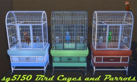Budgie2budgie Bird Cages And Parrots Sims 4 Downloads Sims 4 Pets