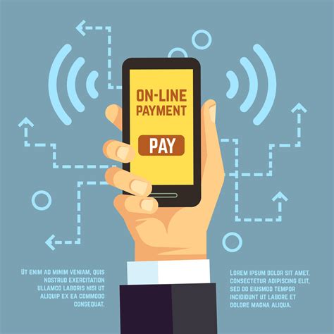 Online Payment Transfer Mobile Pay With Smartphone E Banking Vector