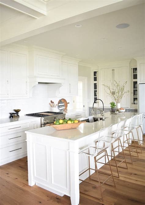 Nantucket Inspired White Kitchen Design The Cabinets Are Painted In