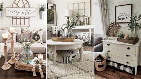 Pillows as home decorative elements. DIY Farmhouse style Living room decor Ideas | Home decor ...