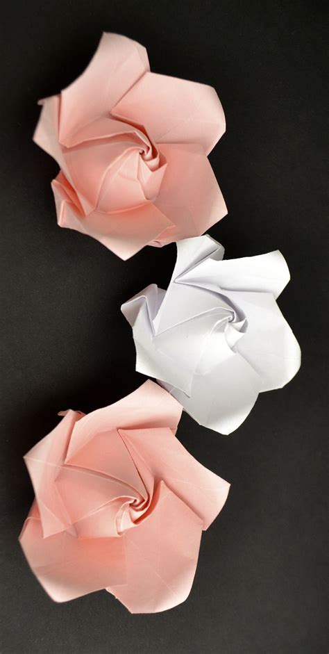 Beautiful Paper Rose Origami Flower Tutorial Diy By Colormania