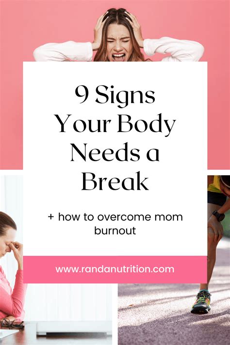 9 Signs Your Body Is Begging For A Break Randa Nutrition
