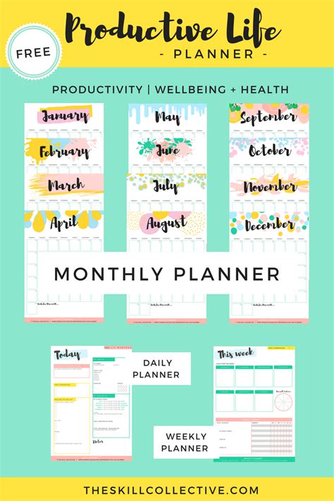 Useful Free Daily Weekly Monthly Planner That Helps You Focus Not Just