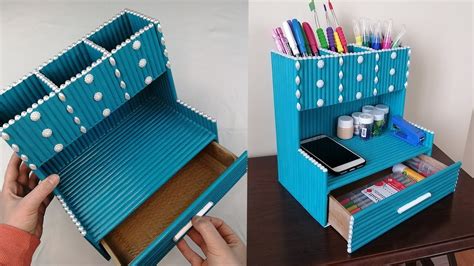 Diy Desktop Organizer Waste Paper Paper Craft Pen Holder Organizer
