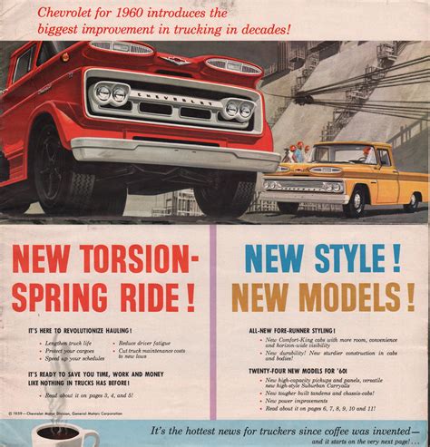 GM 1960 Chevy Truck Sales Brochure