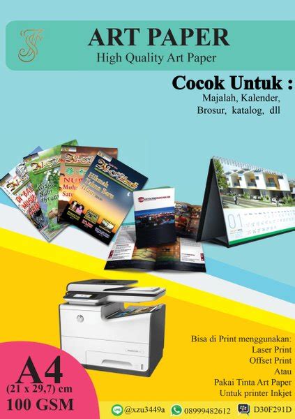 Jual Kertas Art Paper Gram A Lbr Pak Di Lapak Jafra Store Bukalapak