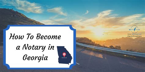 If the county you are applying in does not appear in the county list, you cannot apply online in this county at this time. How to Become a Notary in GA | GA Notary Public | NSA ...
