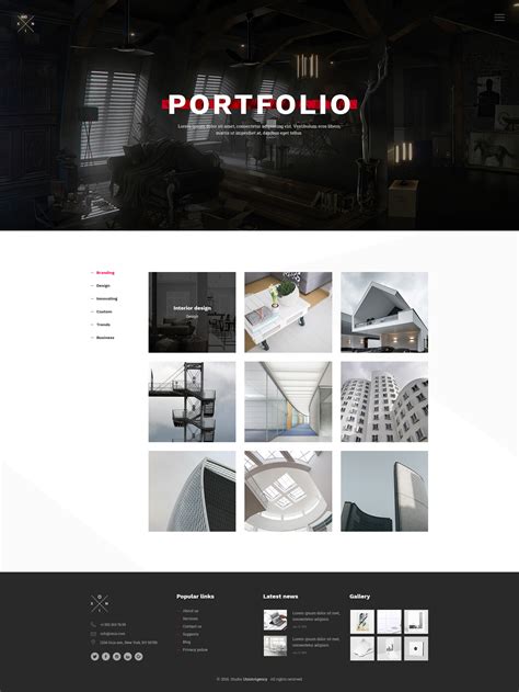 Get Design Portfolio Template Psd PNG