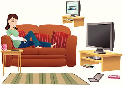 Best Watching Tv Illustrations Royalty Free Vector Graphics And Clip Art