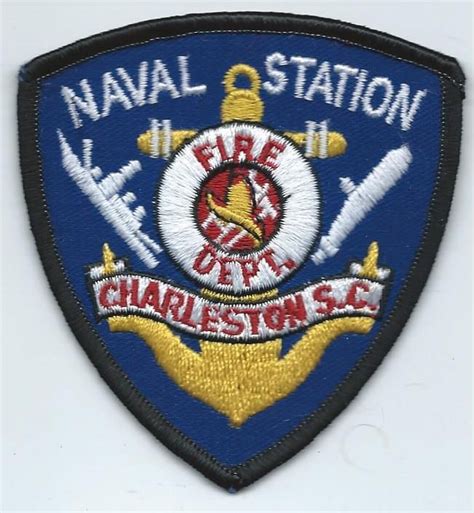 Charleston Naval Station Fire Dept Patch New Sc South Carolina