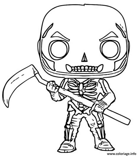 Find how to get the skull trooper skin with the latest info and updates. Coloriage funko pop fortnite skull trooper - JeColorie.com