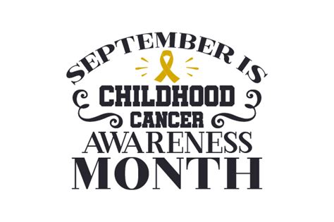 September Is Childhood Cancer Awareness Month Svg Cut File By Creative