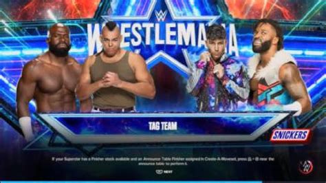 Wwe 2k23 Apollo Crew And Commander Azeez Vs Cedric Alexander And Noam Dar