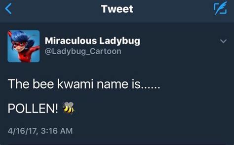 Bee Kwami Name Reveal Miraculous Amino