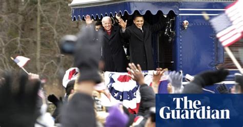 Barack Obama Boards Train To Washington Us News The Guardian