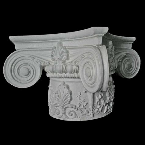 Exterior Capitals Empire With Necking Cast Resin Capitals By