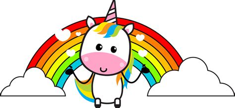 Rainbow Unicorn Clipart Cartoon The Toon Company