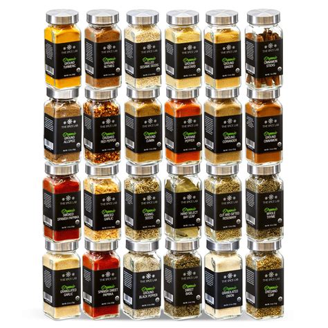 The Spice Lab Ultimate Organic Spice Set No 4 24 2233