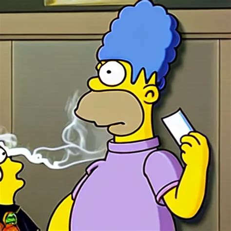 Homer Simpson Smoking Weed Pixar Stable Diffusion