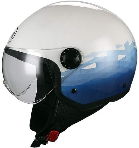 Demi Jet Motorcycle Helmet Bhr 801 Sky Domed Visor For Sale Online