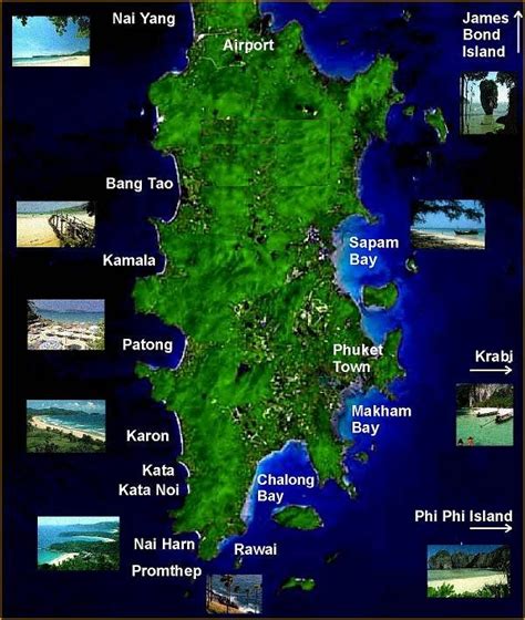 Tourist Map Of Phuket Island