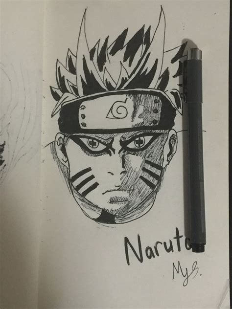 Drawing Naruto Hokage