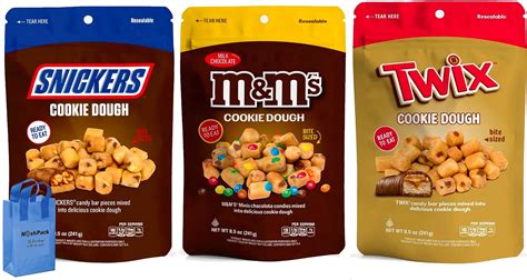 Edible Cookie Dough Bites Variety Mandms Snickers And Twix