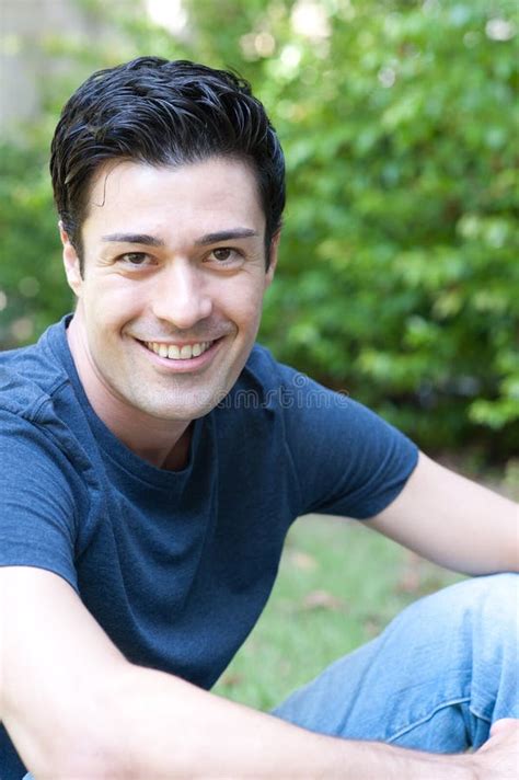 Portrait Of A Handsome Young Man Stock Photo Image Of Smile Groomed