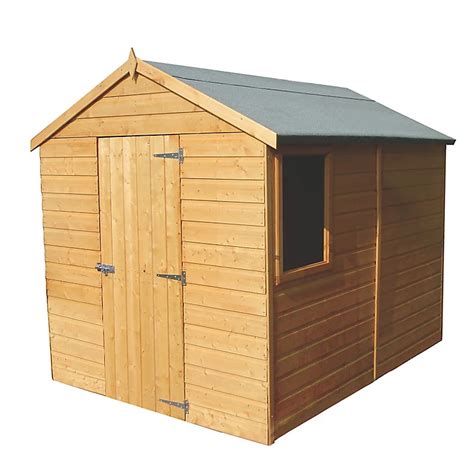 Shire Durham 8x6 Ft Apex Shiplap Wooden Shed With Floor Diy At Bandq
