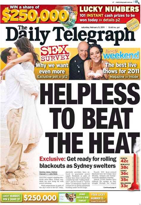 Newspaper The Daily Telegraph Australia Newspapers In Australia