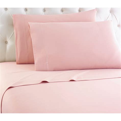 Micro Flannel® Solid Pink Flannel Sheet Set Brylane Home