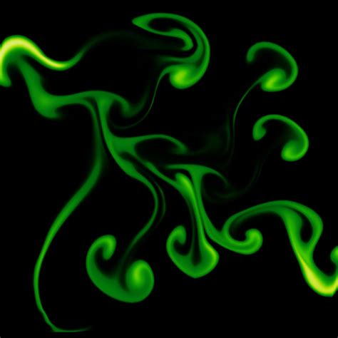 Download Green Smoke Swirls And Twirls Wallpaper