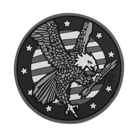 Maxpedition 3 Round American Eagle Patriotic 3d Pvc Morale Patch Swat