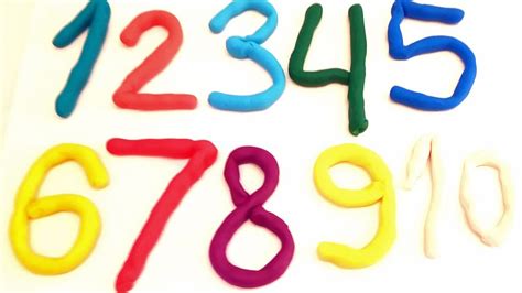 Learn To Count With Play Doh Numbers 1 To 10 Counting How To Make