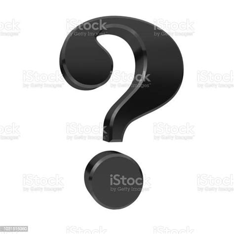 Question Mark 3d Black Interrogation Point Asking Sign Punctuation Mark