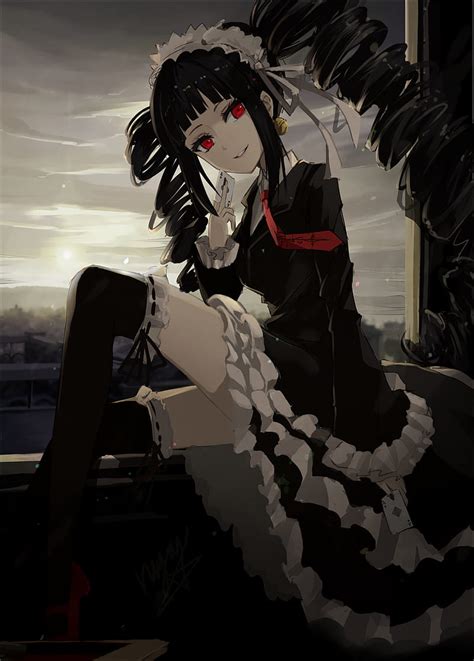 1366x768px 720p Free Download Anime Anime Girls Long Hair Black
