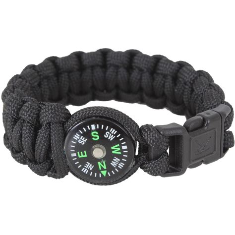Mzzj medical alert id bracelet brushed stainless steel id tag durable braided paracord survival bracelet for men,emergency bracelet band,9.0 inches,black/brown 4.3 out of 5 stars 30 $12.99 $ 12. Paracord Compass Bracelet | Camouflage.ca