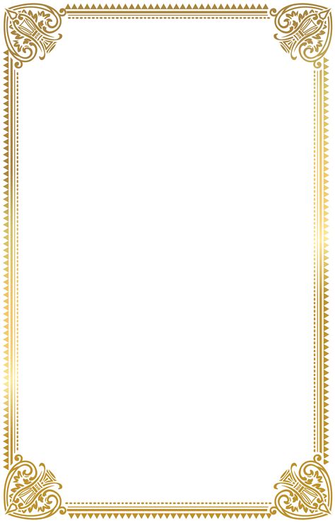 Border Frame Gold Deco Png Clip Art Image Gallery Yopriceville High