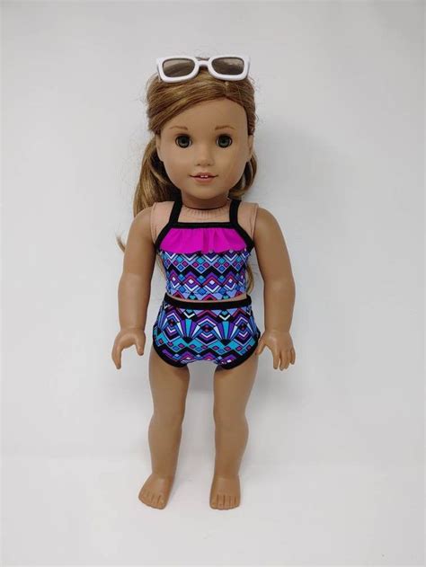 fits like american girl doll clothes doll swim suit 18 inch etsy canada doll clothes