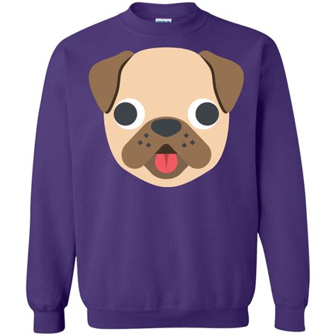 Pug Face Emoji Sweatshirt Wind Vandy