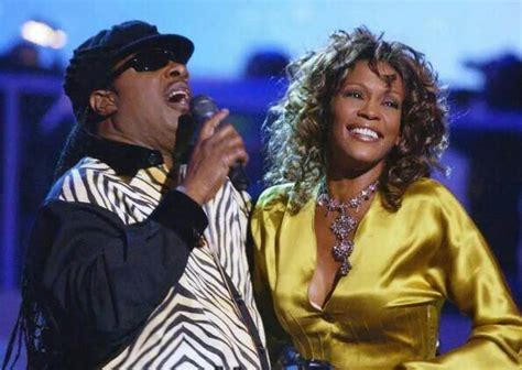 Whitney And Mr Stevie Wonder Duo Whitney Houston Whitney Houston Pictures Stevie Wonder