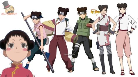 Naruto Characters Tentens Evolution Youtube
