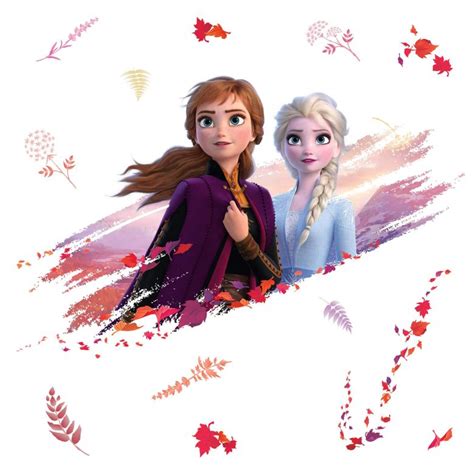 Wall Sticker Frozen 2 Maxi Sticker Elsa And Anna Wall