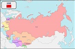 Political Map Of Ussr With Names Stock Illustration - Download Image ...
