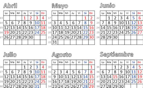 Calendario En Blanco Imprimible A4 A5 Y A3 Pdf Y Png Otosection
