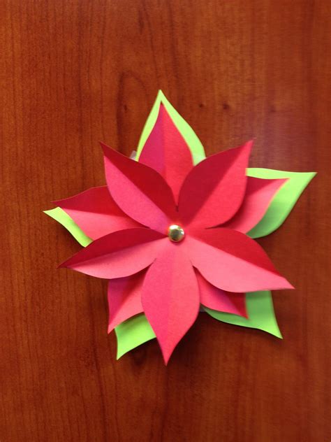 Paper Poinsettia Crafts Holiday Diy Projects
